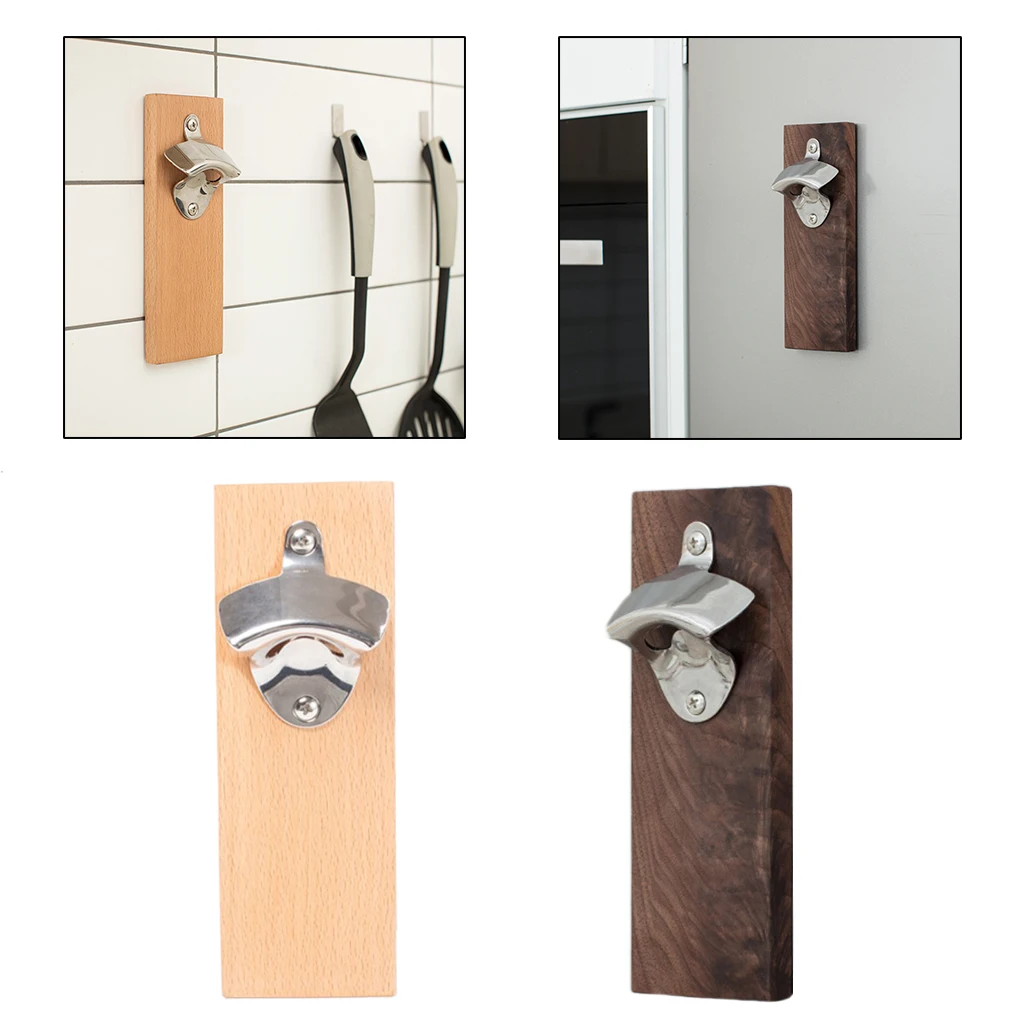 

Wall Mounted Magnetic Bottle Opener Kitchen Pub Bar Beer Opener Bars Gifts