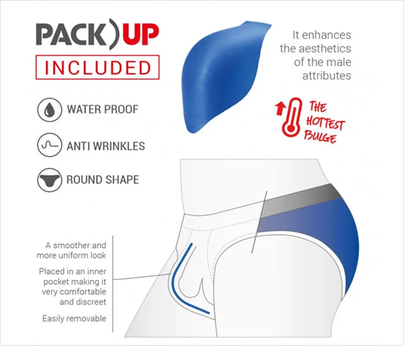 Одежда для плавания aPopsicle мужские трусы с пуш ап сексуальный купальный костюм водонепроницаемые плавки