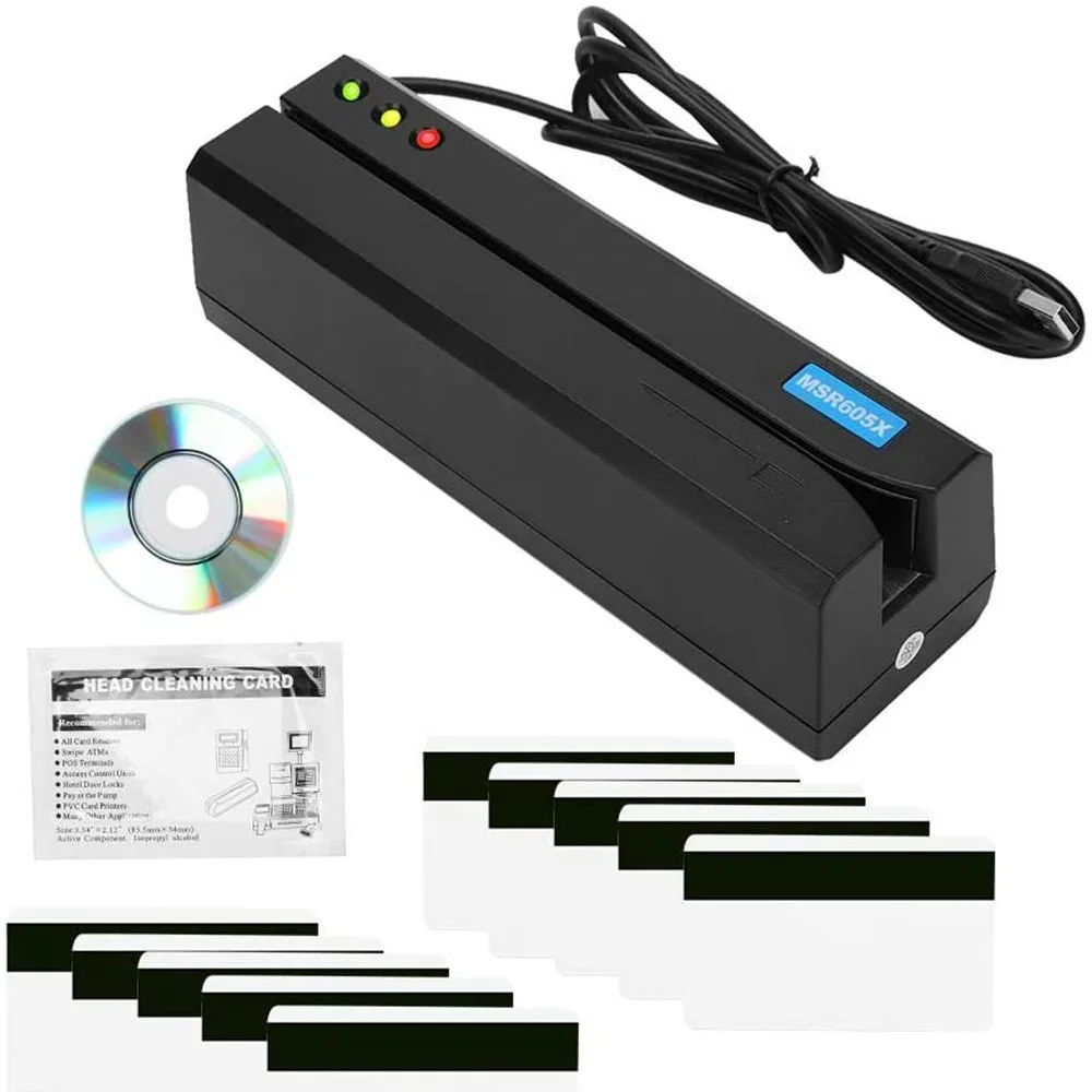 

wholesales MSR605X Magnetic Stripe Card Reader Writer Encoder Magstrip MSR206 MSR605 MSR606 MSRX6 MSRX6BT