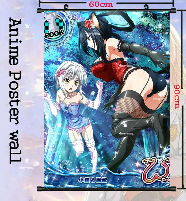 

Свиток Аниме игра старшая школа DxD Подарок рулон Декор настенный постер для дома 60x90 см висячий свиток постер для дома комнаты
