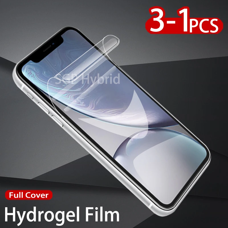 

Защитная пленка для iphone X, XS, XR, 11, 11Pro, 11max, Гидрогелевая, 3 шт.