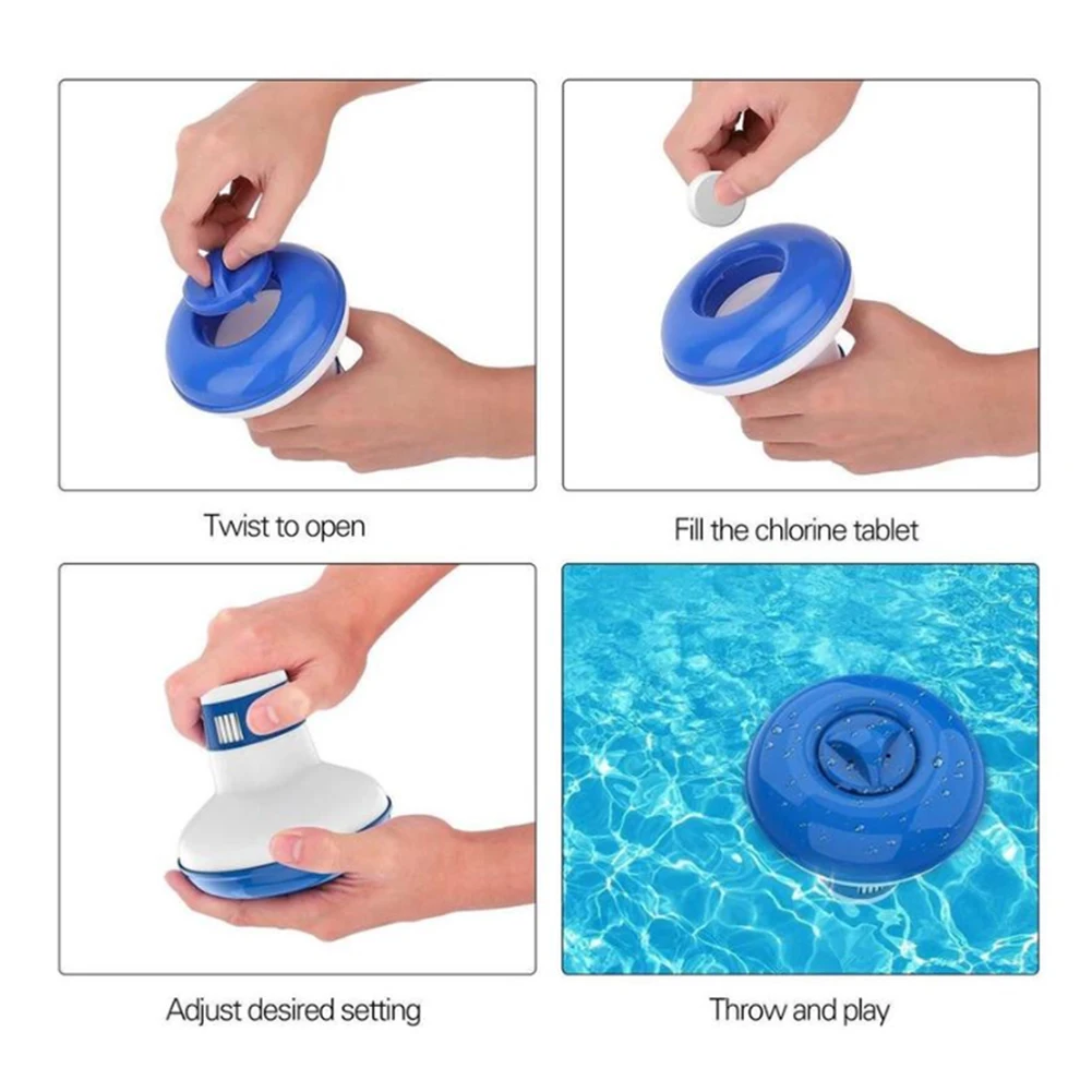 

50Pcs Pool Cleaning Effervescent Chlorine Tablet Multifunctional Swimming Pool Cleaner Tablets Spray Home Cleaning Chemicals