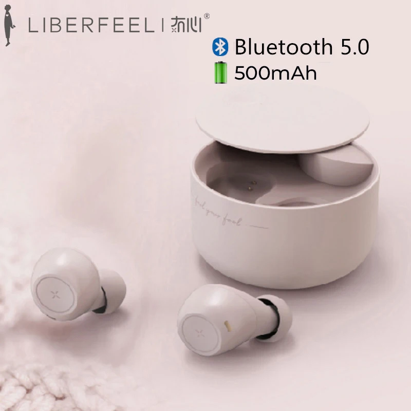 Liberfeel Maoxin bluetooth наушники TWS с 500 мАч Внешний аккумулятор розовый синий гарнитура