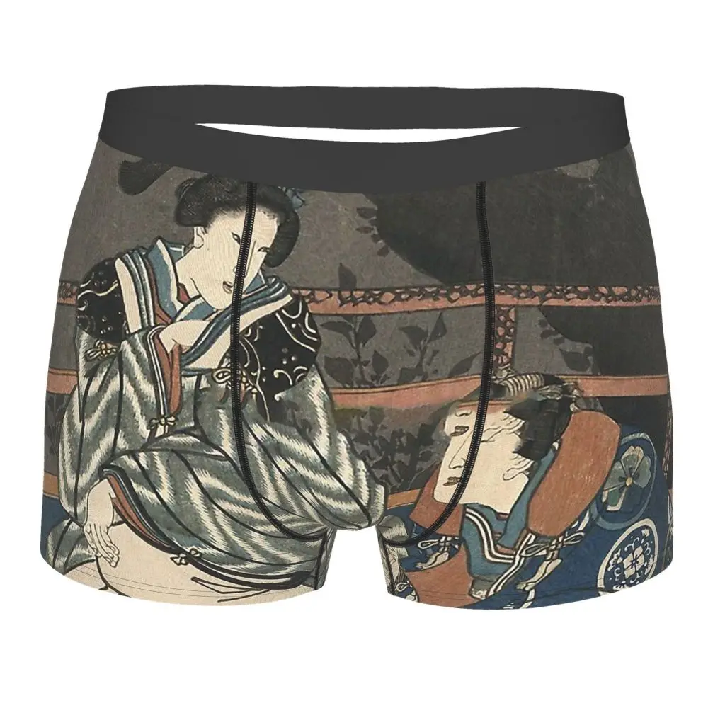 Трусы A Little Romance Ukiyo e мужские хлопковые пикантное нижнее белье с принтом в виде