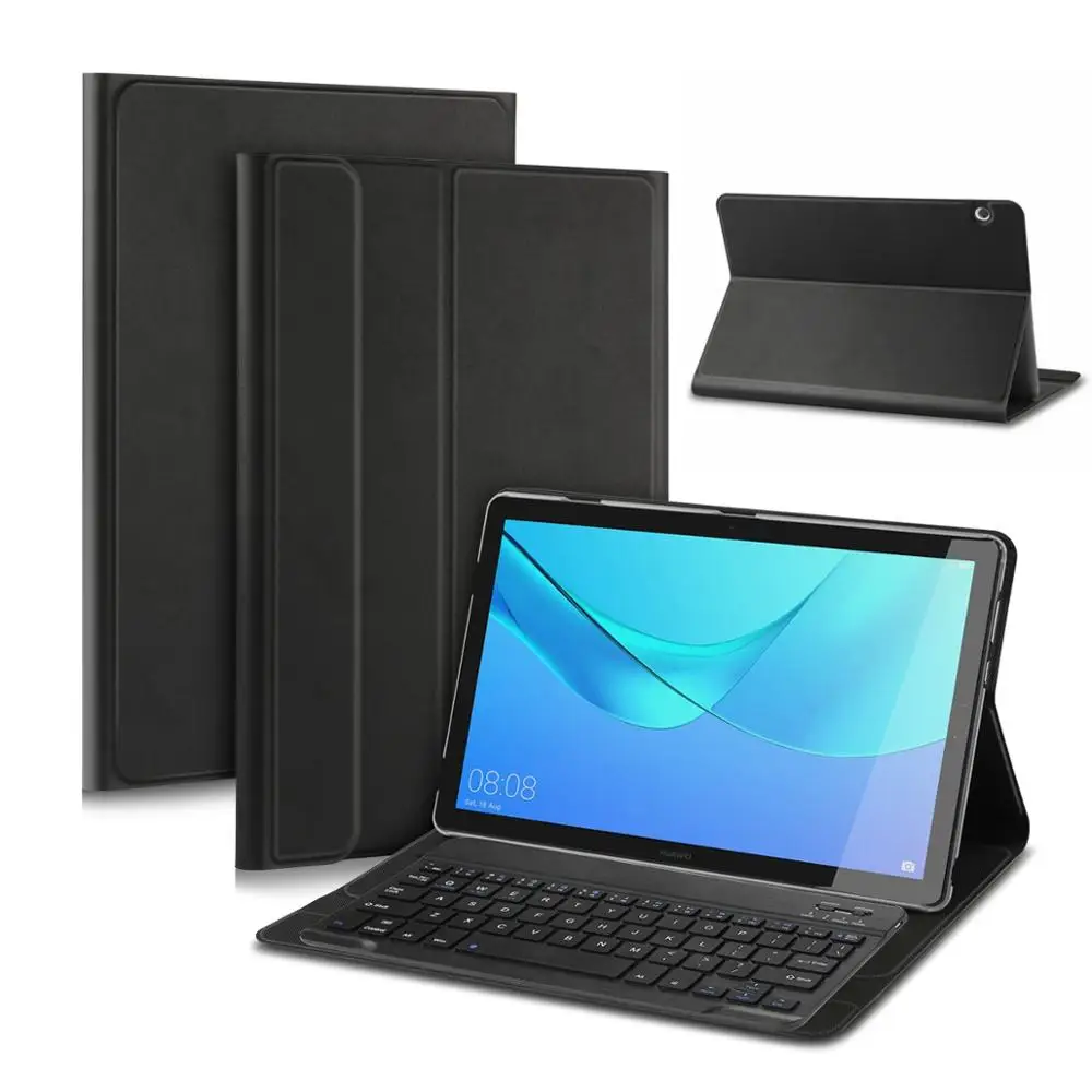 Для Huawei mediapad M5 10 1 &quot10 8&quot Bluetooth клавиатура Folio Case BAH2 AL00/AL10 CMR W09/AL09|Чехлы для