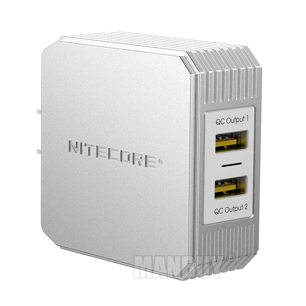 NITECORE UA42Q 2-Port QC 3.0 2.0 USB Adapter Available Dual Ports Efficient High-speed Charging With Authentication Code | Лампы и