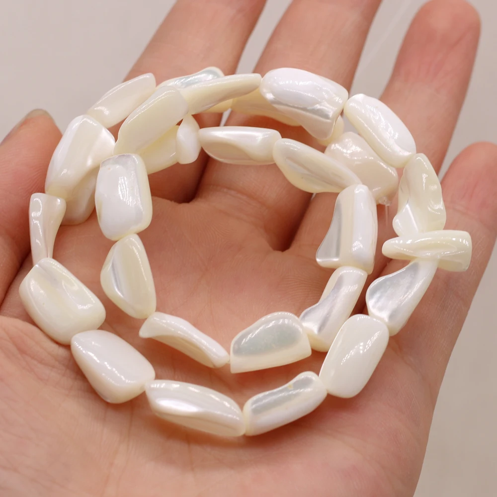 

Natural Shell White Beads Irregular Rectangle for DIY Jewelry Making Necklace Earrings Accessories High Quality Gift