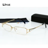 fashion titanium glasses frame for men mens eyeglasses frames optical myopia prescription eye glasses half eyewear spectacles