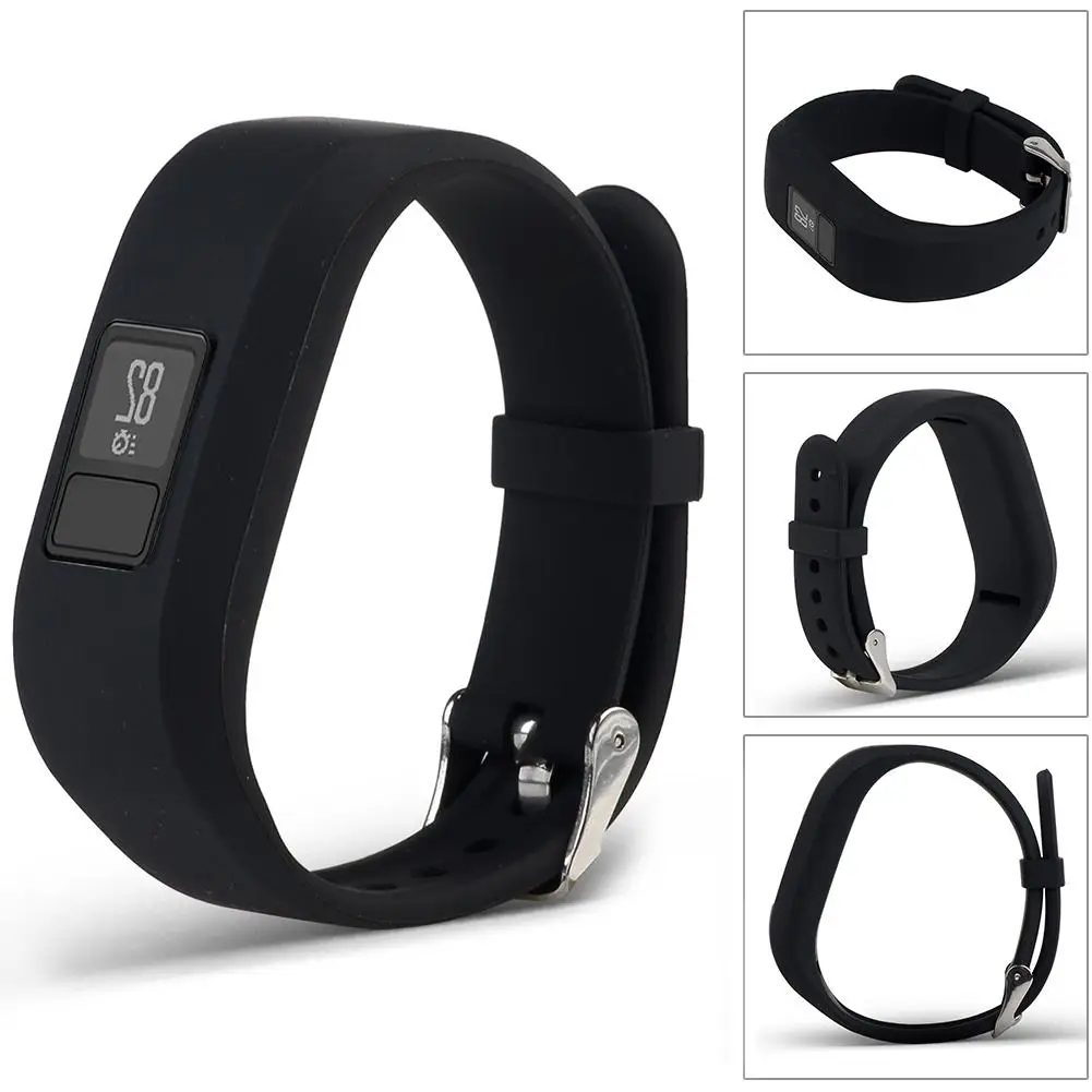 Спортивный силиконовый ремешок для смарт-часов сменный Garmin Vivofit 3 оригинальный