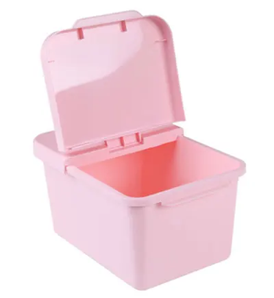 pink 1 шт. пластиковый ящик для хранения муки влагостойкая тара для крупы сладости пищевой рисовой бирка для контейнера кухонные аксессуары - Цвет: pink