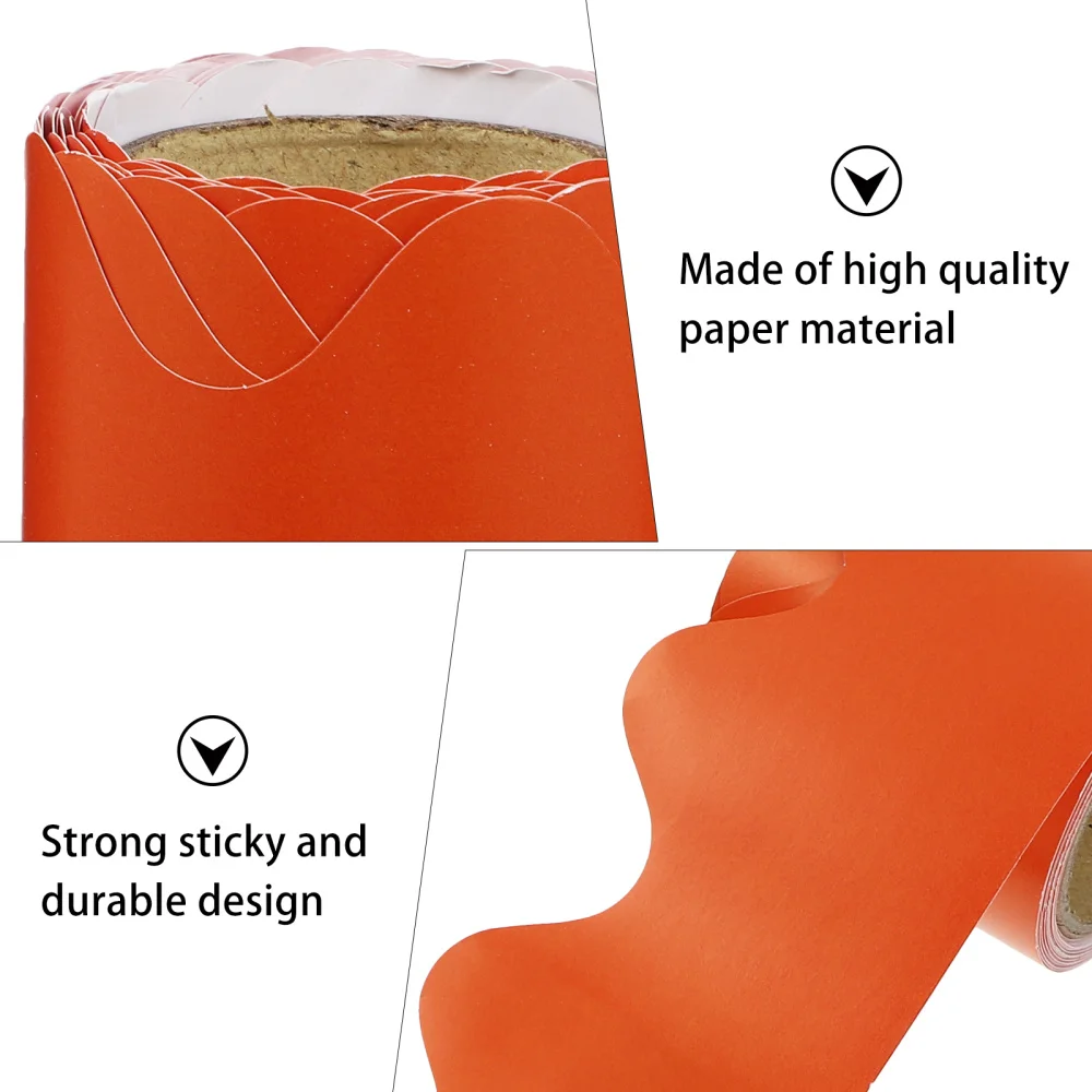 

5M Bulletin Border Trim Chalkboard Border Paper Roll School Classroom Wall Decor