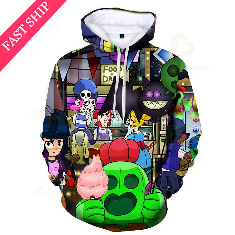 

Brawings Max Sandy and Star,Cartoon Tops Baby Mr.P 8 To 19 Years Kids Sweatshirt Shooter Game MAX 3D Hoodie Boys Girls Clothes