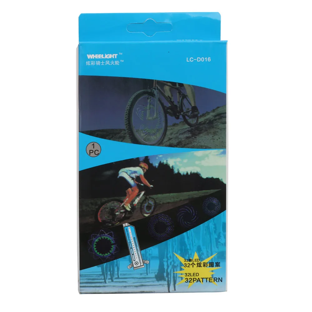 Новое поступление красочные велосипедные фонари велосипед спица велосипедного