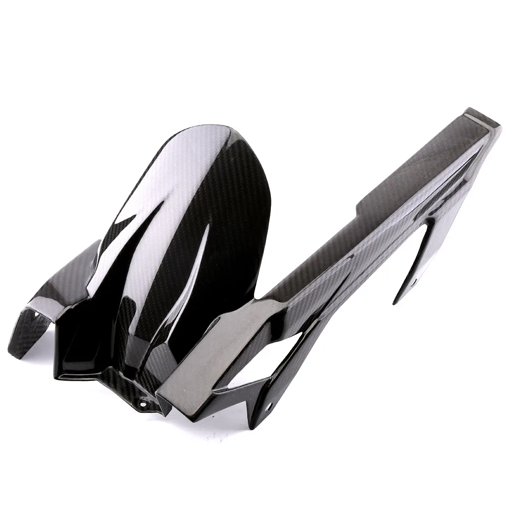 

Motorcycle Carbon Fiber Rear Wheel Hugger Splash Mudguard Fairing with Integrated Chain Guard For Kawasaki Ninja 400 2018 2019