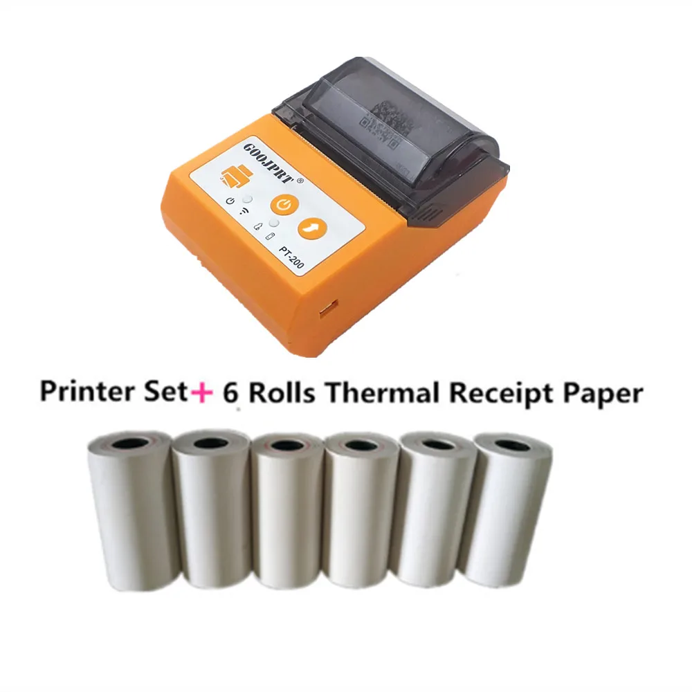 58 мм bluetooth принтер термальный термочековый android Мини принтер|bluetooth printer thermal|58mm