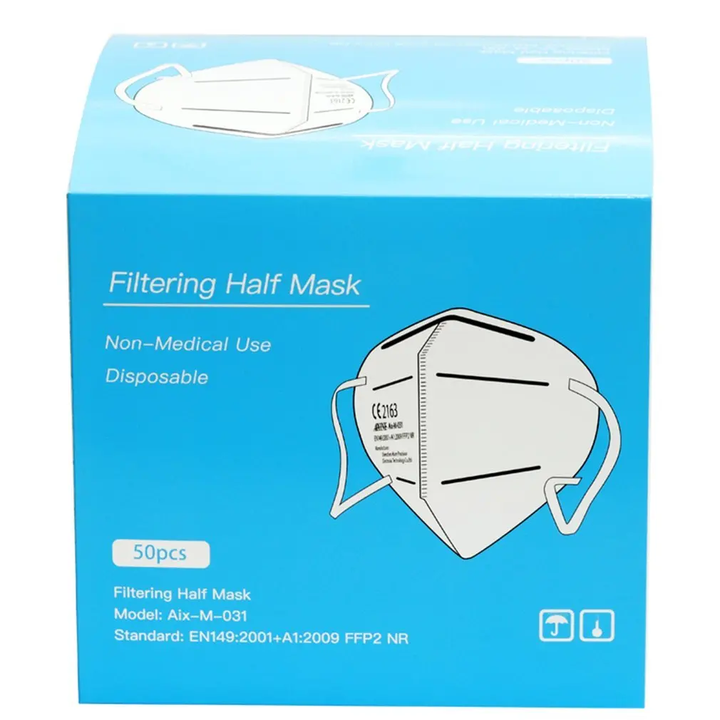 

150Pcs FFP2MASK FFP2 Mask KN95 95% Filter Face masks anti-dust respirator 5 layers filte Protective mascarilla mondkapjes