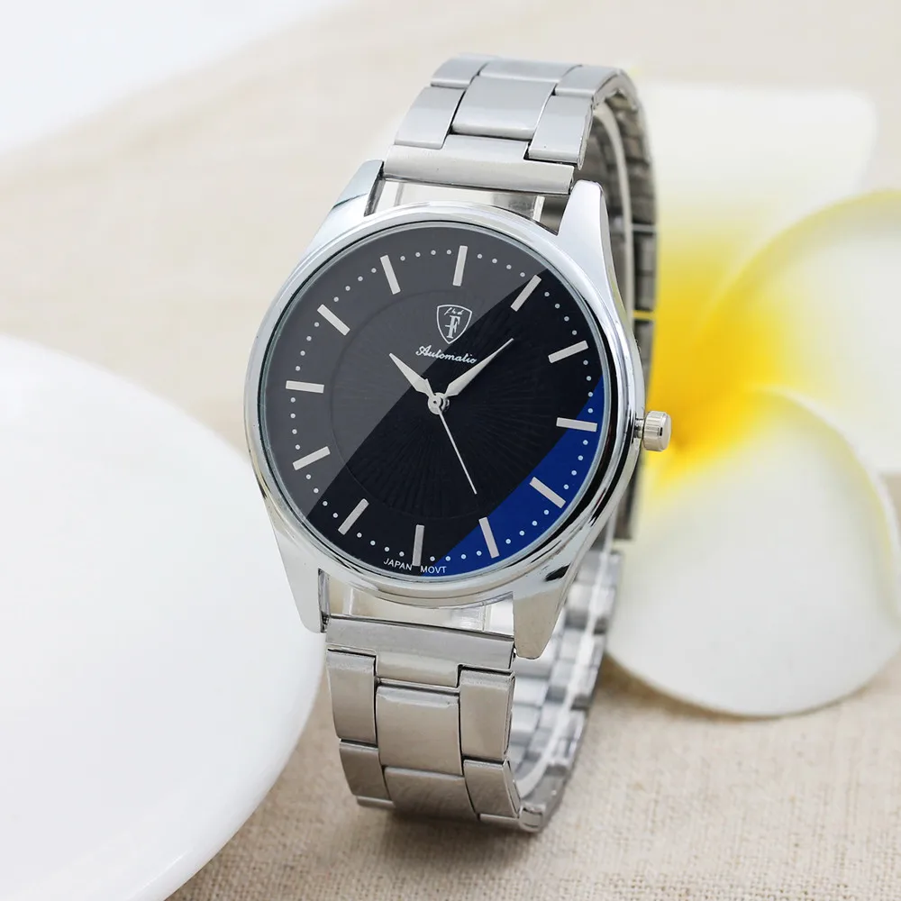 

Часы наручные мужские кварцевые аналоговые, люксовые деловые Модные Простые Спортивные, с браслетом из нержавеющей стали