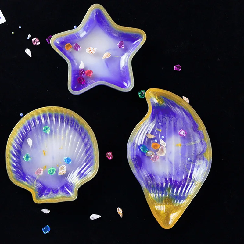 

2021 New DIY Handcraft Leaf Sea Star Shaped Silicone Resin Molds Jewelry Tools Jewelry Accessories Epoxy Resin Mould