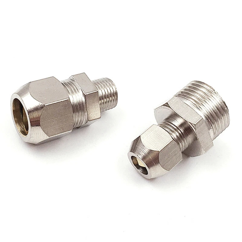 Пневматический фитинг 1/8 &quot1/4" 3/8 &quot1/2" BSP наружная резьба 4 6 8 10121416 мм OD трубка
