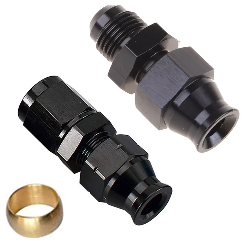 Алюминиевая топливная трубка фитинг Φ/8 5/16 Женский переходник с раструбным