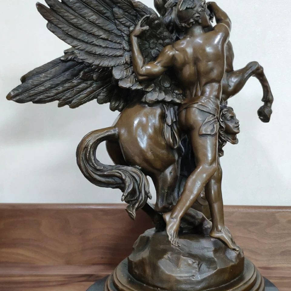 Большая статуя персеуса эмиле Луис пико Античная бронзовая Реплика известная