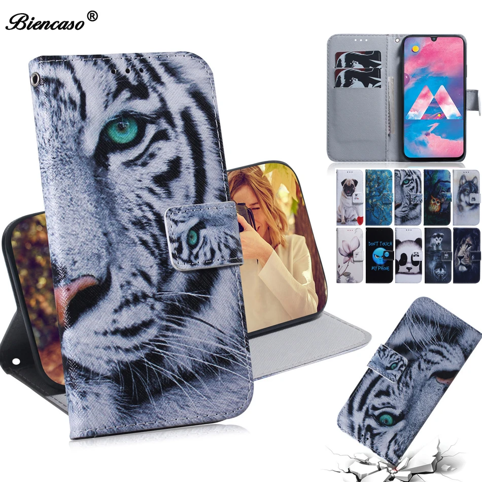 Чехол для Samsung Galaxy A3 2016 A5 2017 A6 плюс A8 2018 A530 A510 A310 A320 Note 8 кожаный Тигр чехол A70E A01 A21 S7 S8