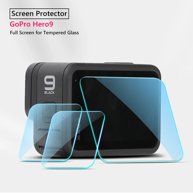 

Закаленное Стекло защита для экрана камеры для GoPro Hero9 полный набор линза & экранная ЗАЩИТА Защитная плёнка 3 предмета в комплекте, полный ком...
