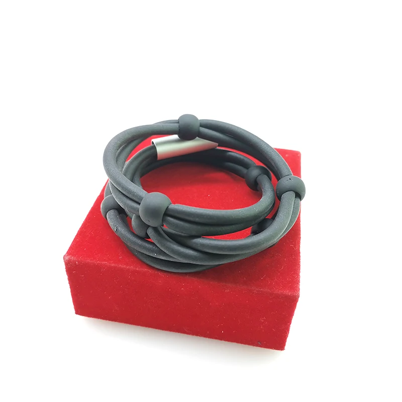 YD& YDBZ новые резиновые браслеты для женщин, модный браслет из бисера ручной работы, очаровательные браслеты в стиле панк, эластичные ювелирные изделия