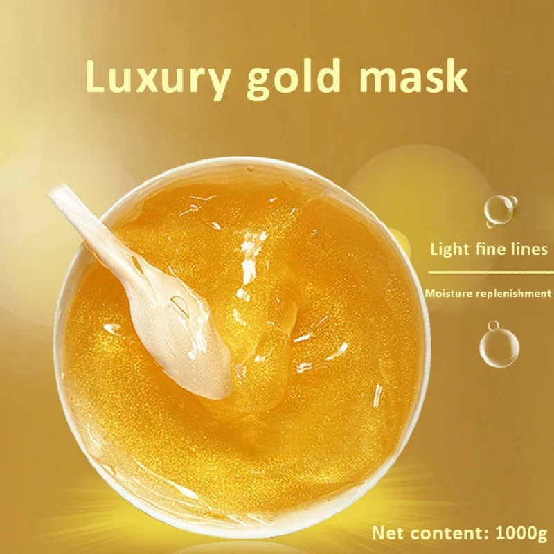 

1kg Collagen Gold Sleeping Mask Anti-Wrinkle Moisturizing Clean Hyaluronic Acid Repair Facial Mask Remove Acne Anti-aging Beauty