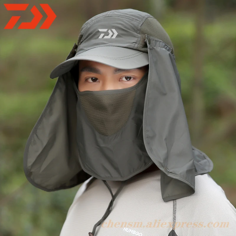 

2020 Daiwa New 360 Degree Sunscreen Fisherman Hat Summer Outdoor Mountaineering UV Protection Fishing Hat Quick-drying Sun Hat