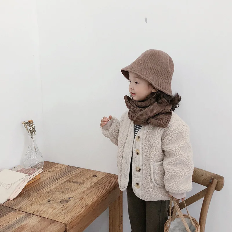 Зима 2019 г. теплые куртки из берберского флиса для мальчиков и девочек детское