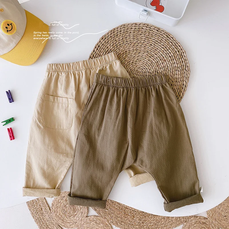 

Children's Pants Spring and Autumn New Fashion Infant Big PP Pants Cotton Baby Boys Harem Pants Kids Clothes Toddler Trousers
