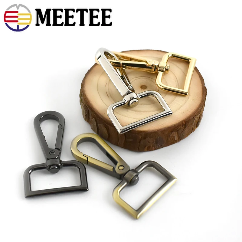 Meetee 2/5/10Pcs 25mm Bag Strap Buckles Metal Carabiner Clasps Lobster Dog Collar Key Belt Swivel Clip Snap Hook DIY Accessories | Дом и сад
