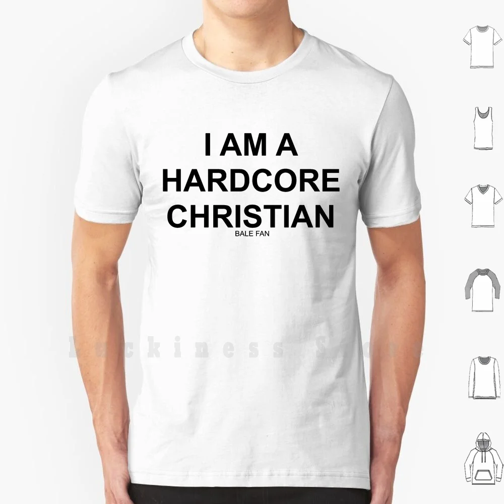 Christian Bale Fan T Shirt DIY Cotton Big Size S-6xl Christian Bale Fan Hardcore Joke Religion Funny Internet Terminator