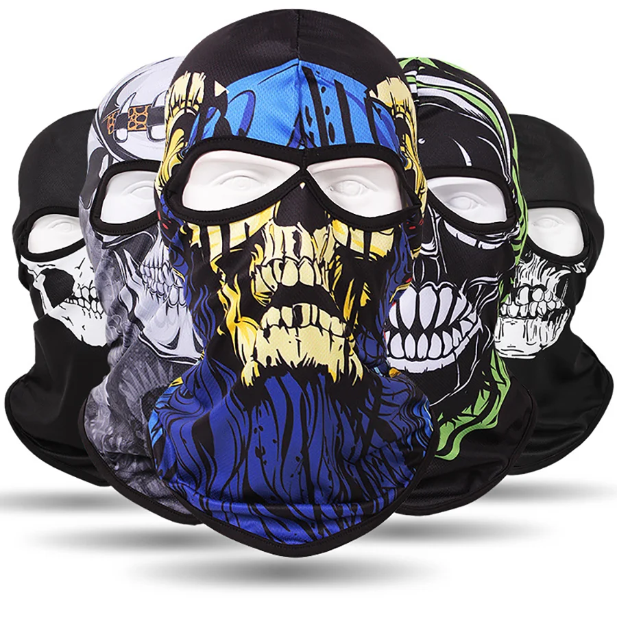 

2021 New Winter Balaclava Motorcycle Face Mask Lycra Moto Biker Wind Cap Ski Mask Stopper Windproof Motorcycle Mask