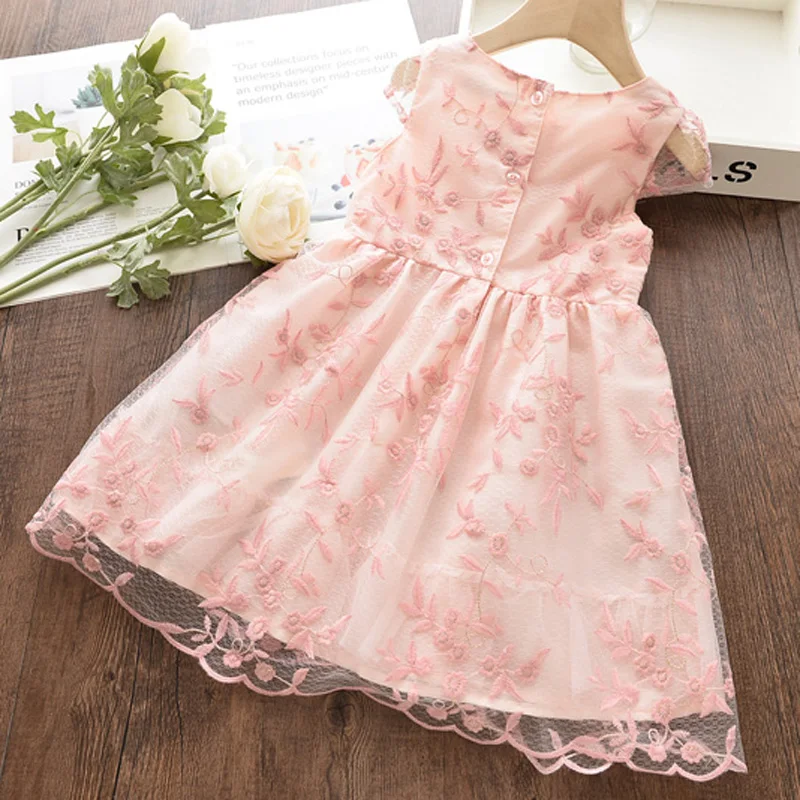 Платье принцессы для девочек Новинка 2020 года Летняя праздничная одежда Детская