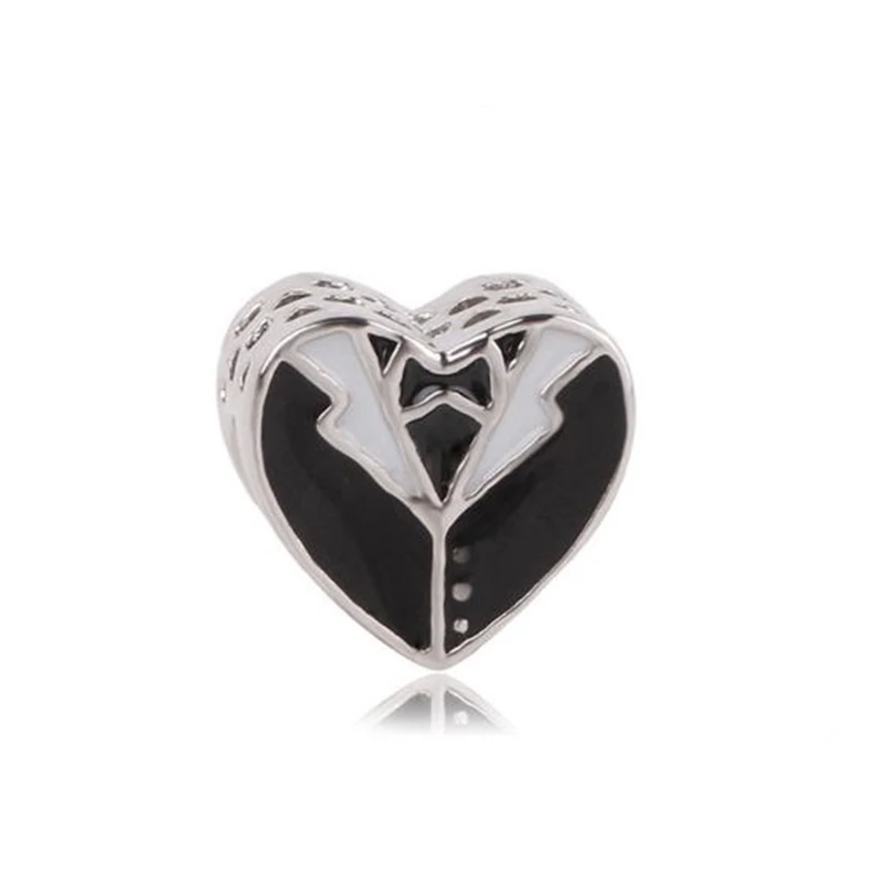 

Boosbiy 2pc Cute Black Dog Animal & Fish Charms Beads fit Brand Bracelets Necklaces DIY Cartoon Jewelry Gift For Women Kids