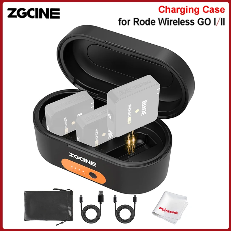 

Внешний аккумулятор ZGCINE ZG-R30 для Rode Wireless GO I II Mic со встроенным аккумулятором 3000 мАч, портативный внешний аккумулятор для быстрой зарядки