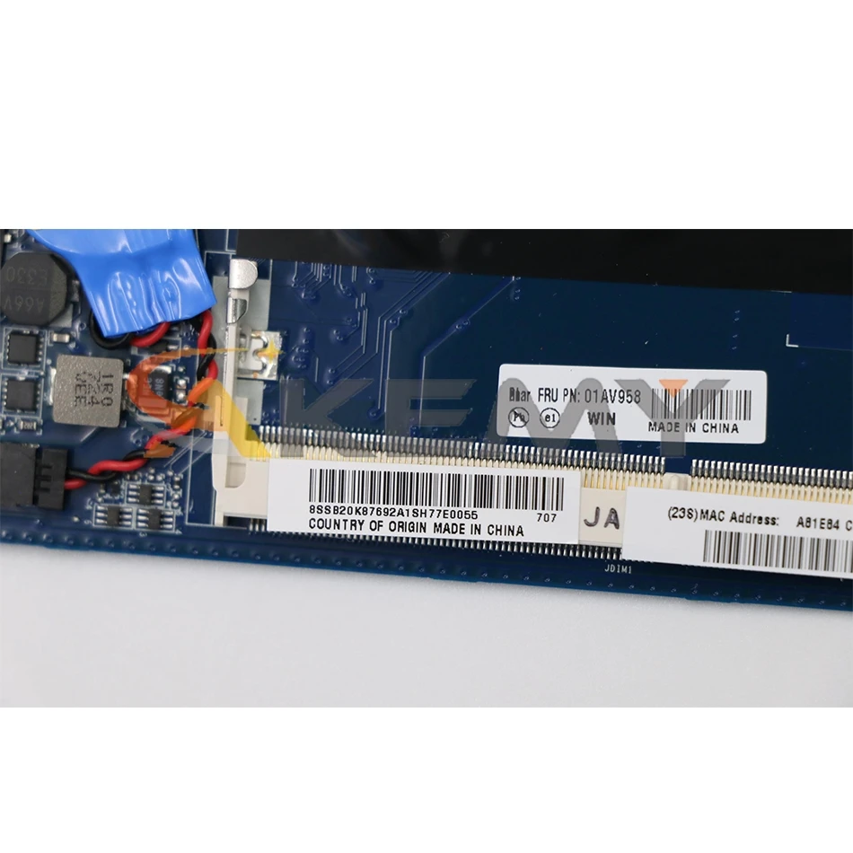 akemy suitable for lenovo thinkpad 11e dali8emb8f0 notebook motherboard 01av948 cpu i3 6100u ddr3 100 test work free global shipping