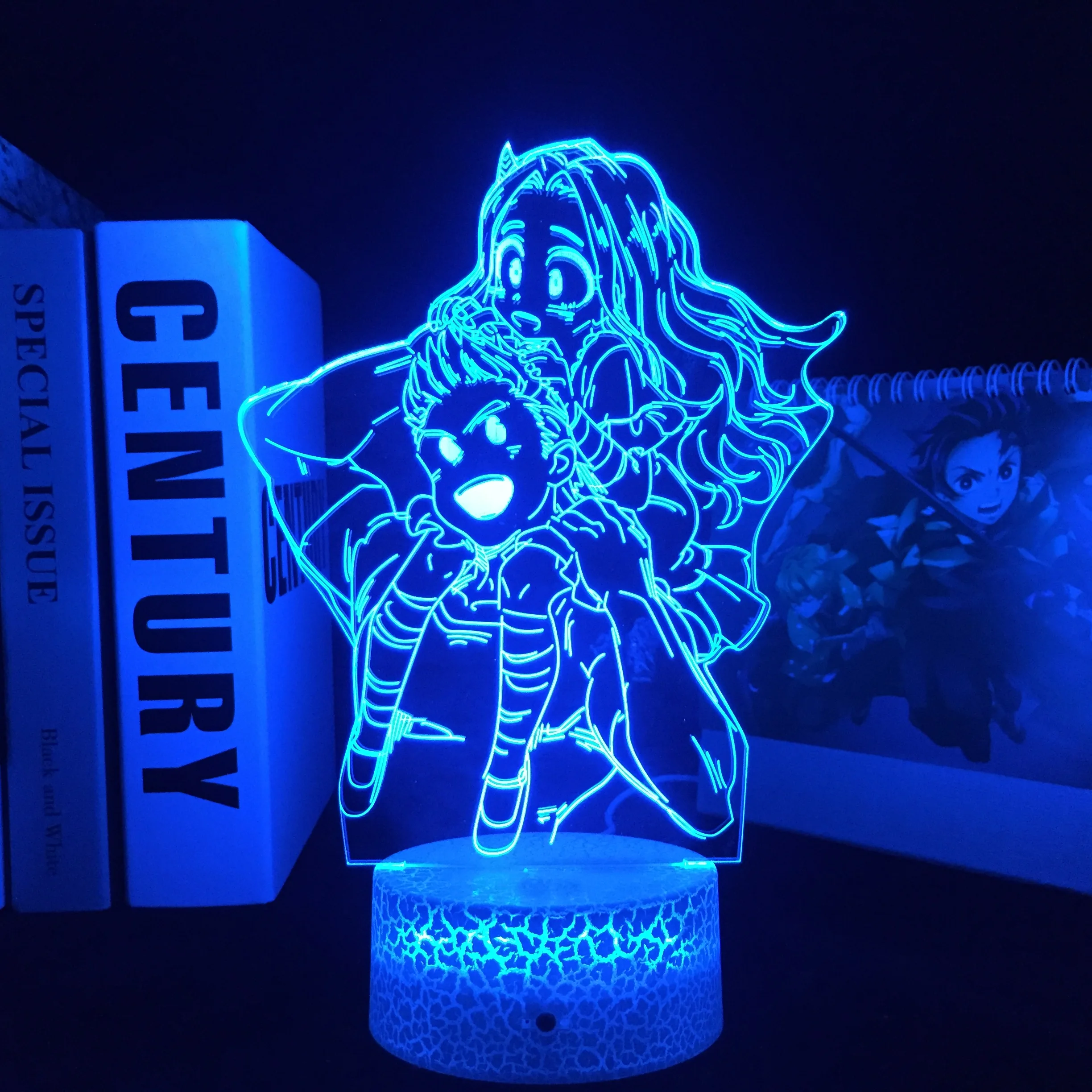 

Million And Eri Lamp for Bedroom Decoration Birthday Gift LED Night Light My Hero Academia 3D Lamp Anime Academia Dropshipping