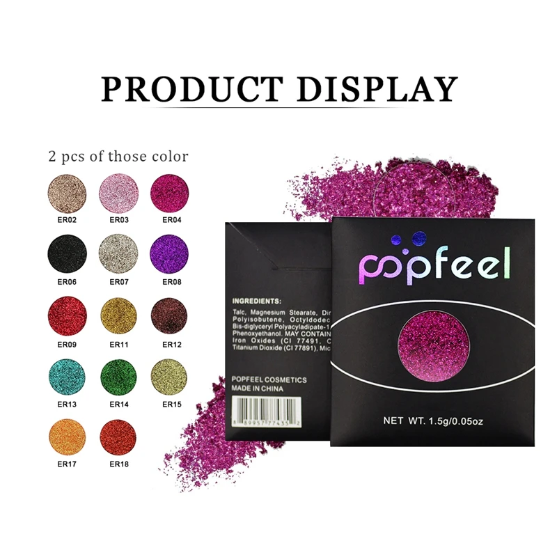 

Popfeel KIT08 Makeup Set Matte Eyeshadow Lipgloss Lipstick Makeup Brushes Eyebrow Concealer with Makeup Bag