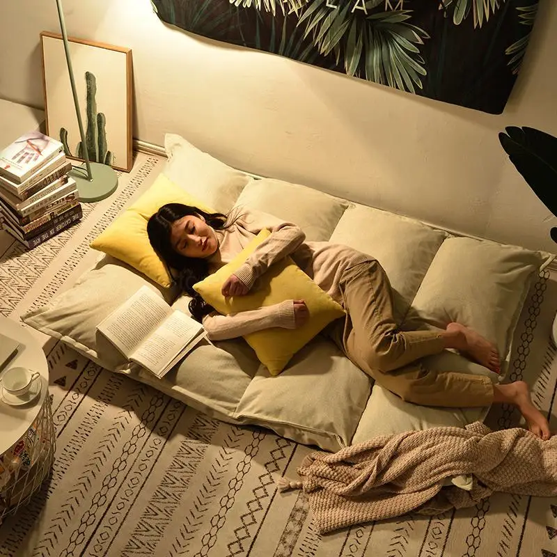 Диван шезлонг татами складной маленький диван стул двойного назначения японский