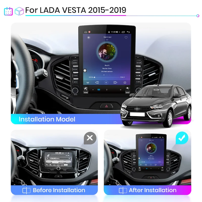 Junsun V2 Pro 2G + 32G Android 8 1 DSP для LADA VESTA 2015-2019 Автомобильный мультимедийный видеоплеер