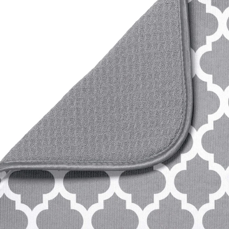 Кухонный коврик на присоске для столешницы посуда чашка тарелка слива контроль