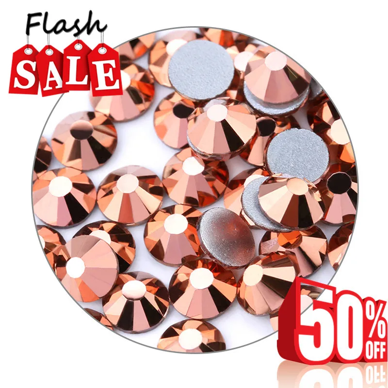 Сваровски Украшенные стразами изысканные украшения SS3 SS6 розовое золото гематит