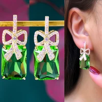 missvikki trendy romantic women girl luxury clear drop earrings shiny fashion ladies daily party show earring jewelry best gift