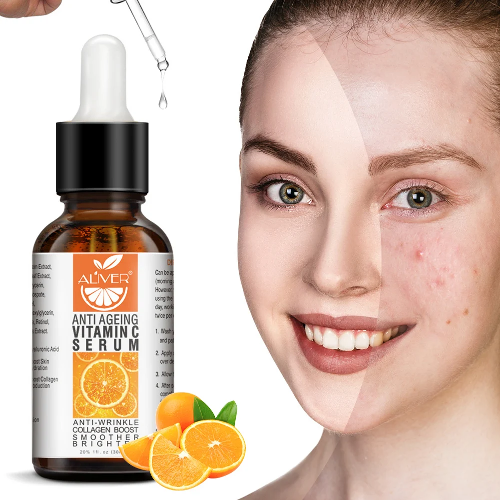 

Vitamin C Serum Anit Ageing Skin Care Serum Dark Spots Wrinke Neck Face Care Moisturizing And Brightening Skin Tone Face Serum