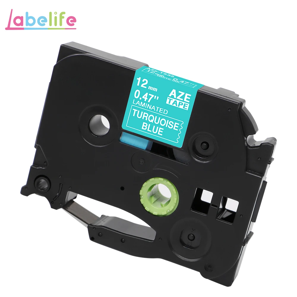 AZe-T535 Labelife tze231 лента 1 шт. совместимый Brother PTouch для PT-D210 принтер этикеток 12 мм TZe 231 431 TZe TZ231 TZe-231 производитель этикеток - Цвет: AZe-T535