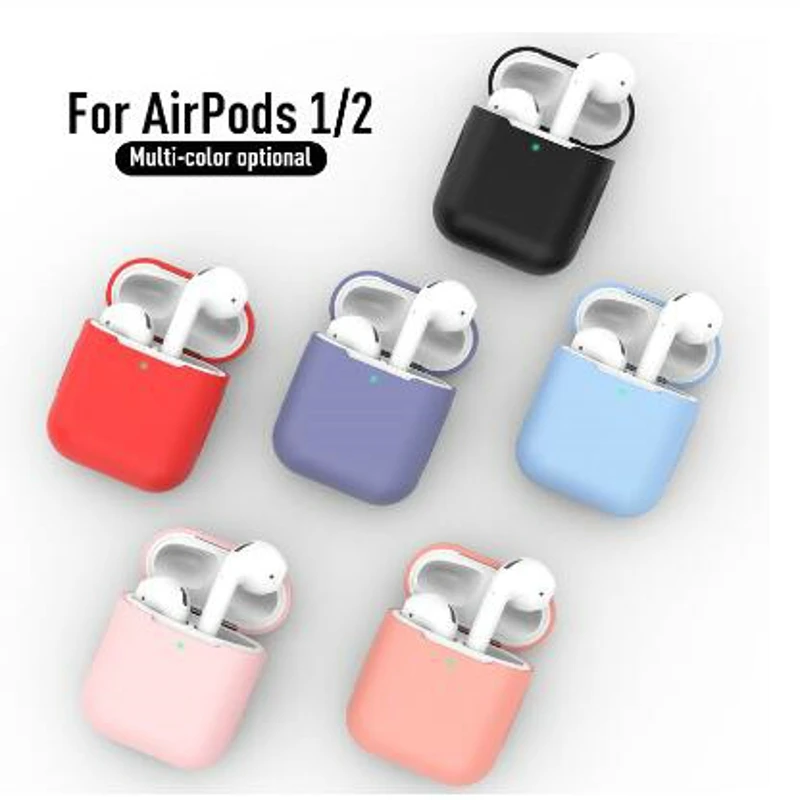 

Soft Silicone Cases For Apple Airpods 1/2 Protective Case Bluetooth Wireless Earphone Cover For Apple air pods Charging Box Bags