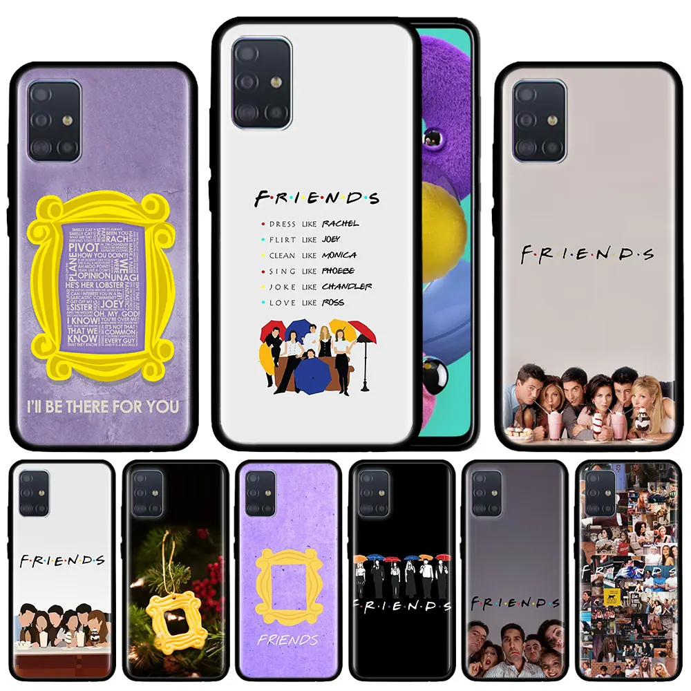 Чехол для Samsung Galaxy A51 A71 M31 A41 A31 A11 A01 M51 M21 M11 M40 черный мягкий чехол телефона